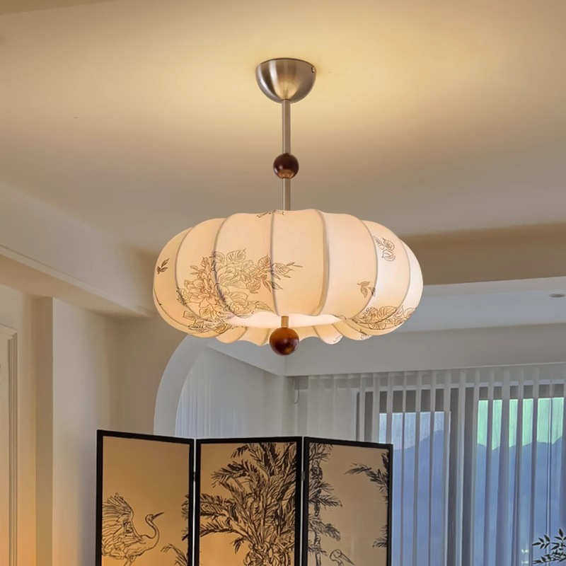 法式复古吊灯中古美式实木布艺花纹温馨南洋餐厅书房卧室主卧吊灯,淘宝优惠券,粉丝福利购,淘宝优惠卷