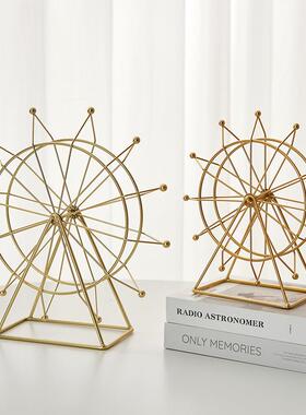 简约现代客厅电视柜酒柜装饰品摆件创意旋转摩天轮办公室桌面摆设