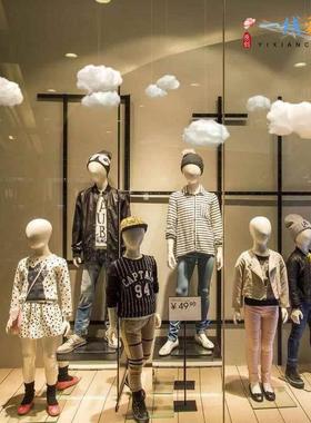 仿真棉花云朵装饰幼儿园商场店铺立体白云吊饰婚庆T台路引道具