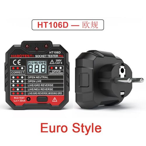 华博Socket te欧ter华博HT1插06D 106B 106E美英规插座测试仪座s - 图1