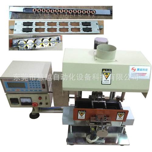 全自动裁切剥皮扭线浸锡机电子线排线护套多芯线伺服双头沾锡机 - 图2