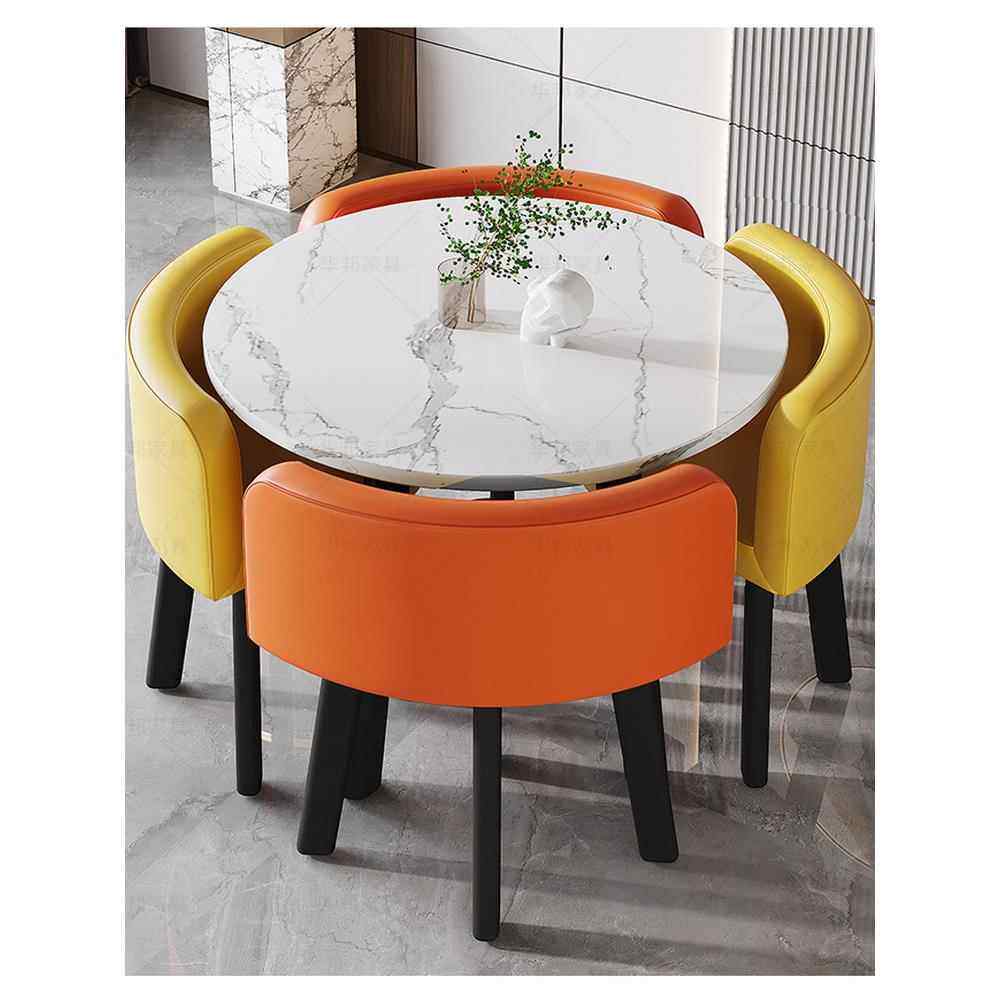 北欧餐桌椅组合家用饭桌餐厅方桌接待桌茶桌办公会客圆形洽谈桌子,淘宝优惠券,粉丝福利购,淘宝优惠卷