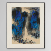 (special price) National level fine art teacher Qu Tong (high-rank view waterfall) unmounted and limited edition painting