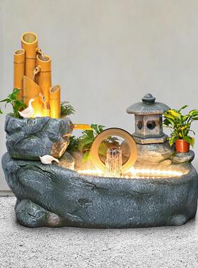 假山鱼池喷泉陶罐流水摆件循环水生财客厅庭院阳台户外装饰造景观