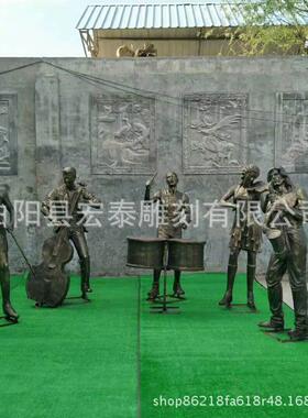 玻璃钢现代人物雕塑步行街小品仿铜雕像园林城市广场景观摆件