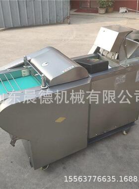 660型输送带切菜机 不锈钢叶子切丝机三相电萝卜切条机