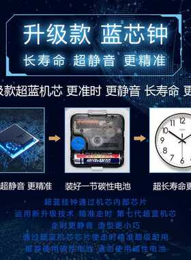 易普拉6377挂钟客厅钟表简约北欧时尚家用时钟挂表静音扫秒石英钟