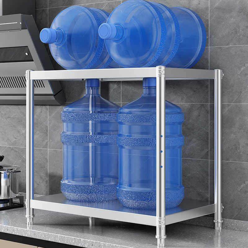 厨房不锈钢色置物架台面加高一层微波炉烤箱升高单层多功能架子,淘宝优惠券,粉丝福利购,淘宝优惠卷