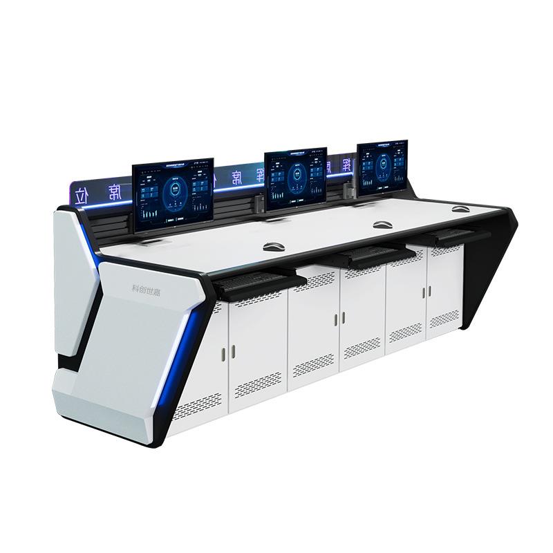 Security monitoring console, dispatching console, dual, three, and five-link computer console, command center console, monitoring room workbench