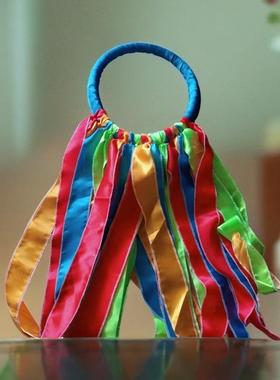 蒙古族博克手五彩项圈蒙摔跤手景脖圈嘎博客环工tj#j#lzn品古包艺