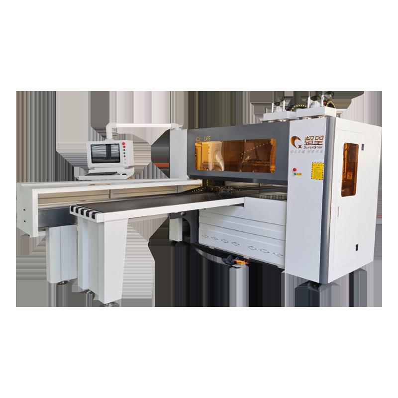 Woodworking whole house panel furniture processing six-sided drilling cabinet door panel cutting and punching automatic labeling CNC cutting machine