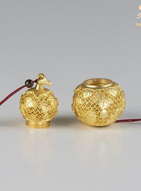 铜大师富禄万代“客厅桌面丝线铜葫芦饰品装饰挂件节日礼品