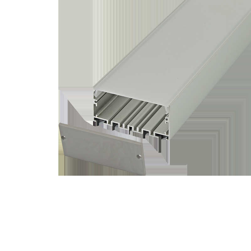 LED线条灯铝型材外壳 铝型材办公灯套件 led硬灯条嵌入式吊装铝壳 - 图3