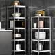 Stainless steel kitchen storage rack floor storage rack 30cm wide 35/40/45/50 microwave oven storage pot rack