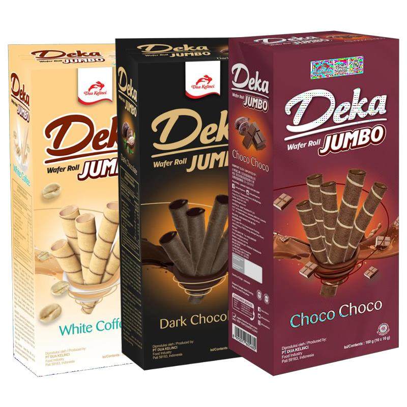 印度尼西亚进口 DEKA黑巧克力味夹心卷饼干140g咖罗密,淘宝优惠券,粉丝福利购,淘宝优惠卷