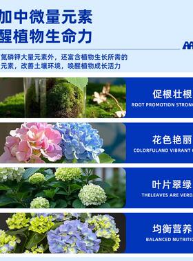 绣球花专用营养液改善黄叶烂根促花壮根花期长快速爆花专用营养肥