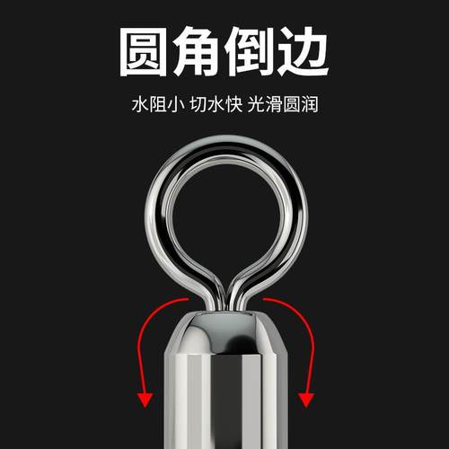 2024新款钓鱼大物8字环连接器超强拉力合金八字环连接环垂钓渔具 - 图2