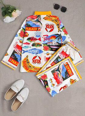 2025 Cruise Outfit Printed Women