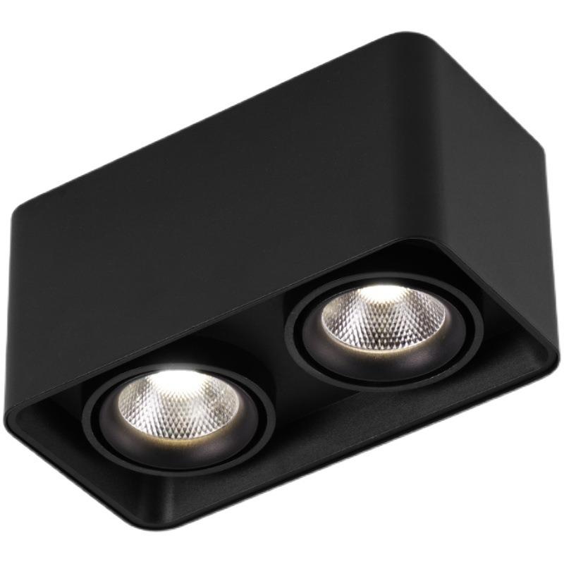 Full-spectrum LED surface-mounted spotlights, home living room ceiling lights, square bedroom lights, hotel commercial downlights without main light