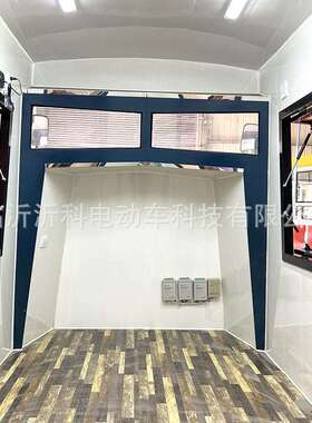 网红景点观光美食街景复古车头移动售卖餐厅车地摊街道摆摊车模型
