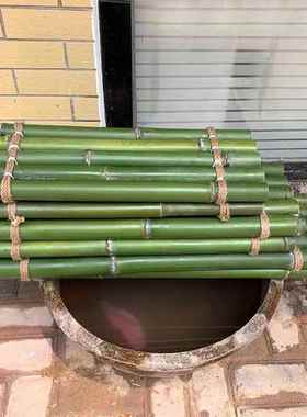 鱼缸竹排流水摆件流水板水池水缸装饰造景置物架竹排板花艺展示架