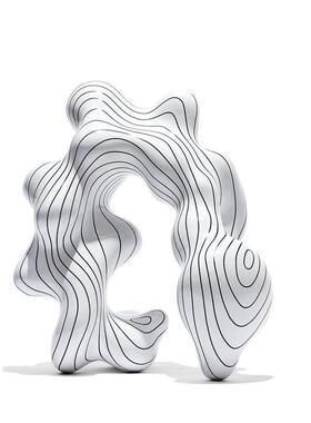 北欧轻奢创摆件银叶样板间摆件厅客电意视柜装饰摆件JZ6151高级感