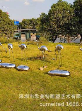 广东阳公锈司不钢惠烈鸟不锈钢火现货雕塑装饰品房地产水池动火物