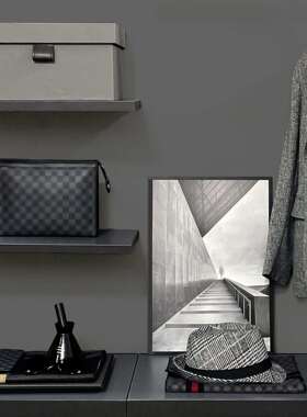 代样板房男衣柜组套ali-6691现装饰品摆件软装托盘灰色样板士合间