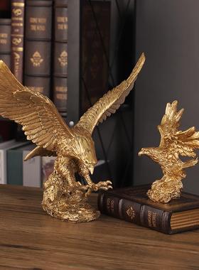 2025新款玄关摆件氛围感摆件大鹏展翅老鹰家居玄关书房公司老板办