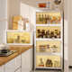 High-end kitchen storage cabinet floor-standing multi-layer storage cabinet storage rack cabinet side cabinet storage multi-functional sorting rack