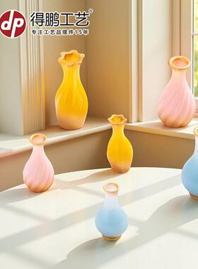 微景创件意手工插花艺花瓶 DI术Y娃娃912屋装观饰品配迷你树脂小