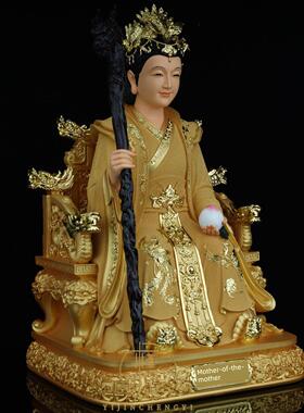玉皇大帝王母神像玉皇大帝王母皇后树脂砂金西王母家祭拜装饰客厅