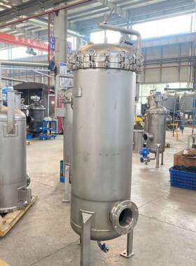 实力工厂袋式保安过滤器处理量60m³/h2μm市政供水净化装置 国海