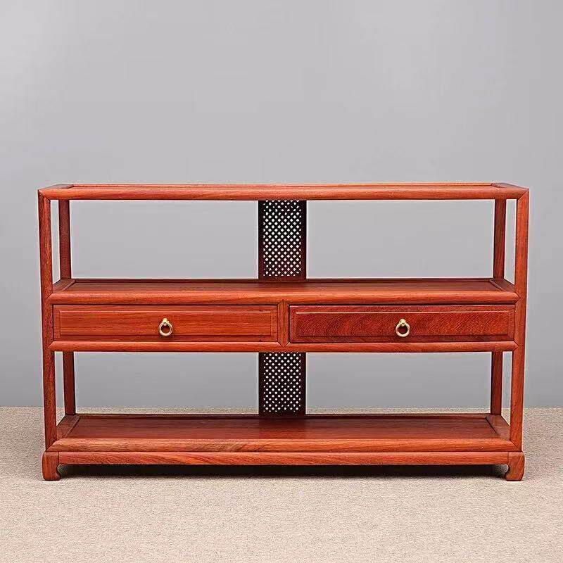 Need to customize rosewood desktop blog rack shelf storage rack red rosewood display rack teapot tea set solid wood storage