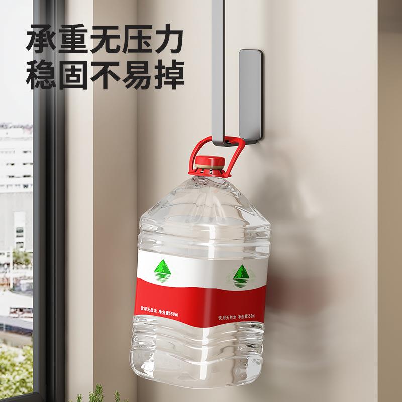 厨房挂架免打孔壁挂式橱柜卷纸保鲜膜袋吸油纸用纸抹布收纳纸巾架 - 图2