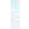 50-person attendance card holder can store 50 pieces of paper, plastic holder for placing attendance cards, time card insertion card holder