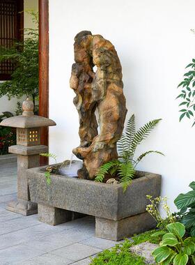 水磨坊中式庭院仿太湖石流水摆件循环水景观户外花园装饰造景鱼缸