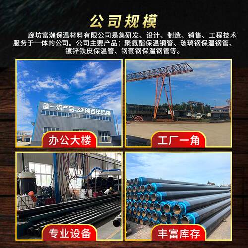 聚氨酯保温钢管小区热力供热暖气改造聚氨酯预制直埋发泡保温管道 - 图0