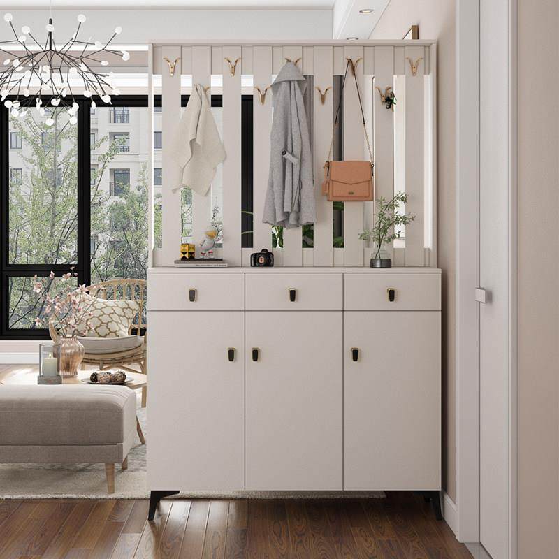 入户鞋柜带挂衣架一体家用门口玄关屏风隔断简约现代客厅门衣帽柜,淘宝优惠券,粉丝福利购,淘宝优惠卷