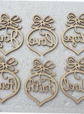 12Pcs Christmas Decorations Wooden Ornament Xmas Tree