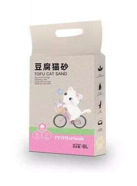 豆腐猫狗砂除臭低尘6L猫舍专用无尘大颗粒砂猫咪用品大袋包装通用
