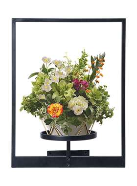 跨境现货客厅植物花架墙壁挂架简约风格植物花架窗式置物架