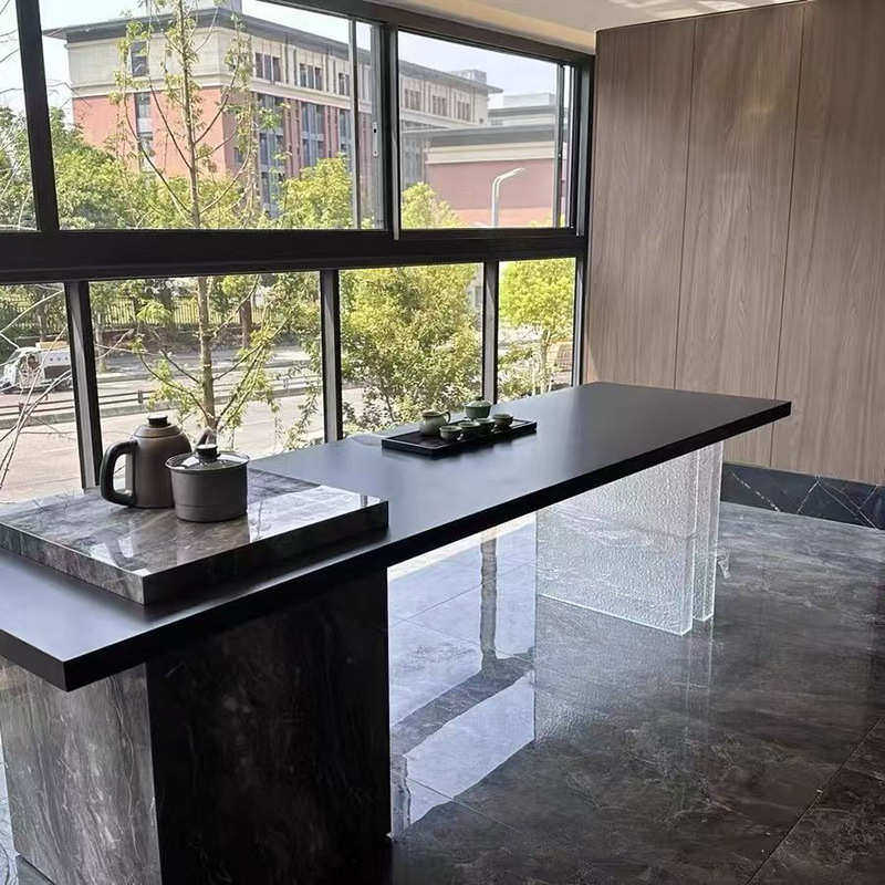 亚克力桌腿石头纹支架吧台T字型支撑餐桌茶几岛台支撑腿定制,淘宝优惠券,粉丝福利购,淘宝优惠卷