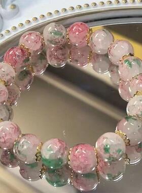 ins樱花琉璃手串手串小众手链