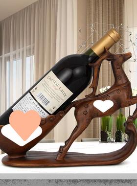 红架摆件酒柜饰装品现代视客酒厅AwQfe8D8电柜摆设梅花鹿