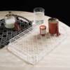 French acrylic tray rectangular fruit plate coffee table desktop tea set aromatherapy cosmetics storage home living room