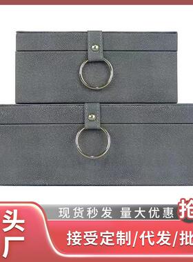 新中式样板房装饰盒衣帽间梳妆台装饰摆件北欧首饰盒套装现代简约