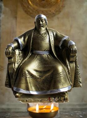 成吉思汗坐像摆件蒙古族特色装饰品摆台工艺品树脂摆件礼品纪念品