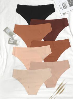 Silk Women Sports Thongs g string Seamless Panties Underwear