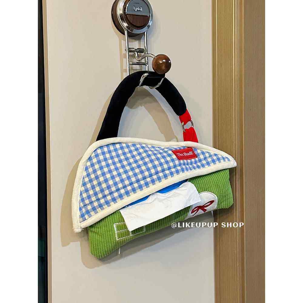 ins纸巾盒壁挂式抽纸盒纸巾挂袋卫生间收纳悬挂纸抽盒车载纸巾袋,淘宝优惠券,粉丝福利购,淘宝优惠卷